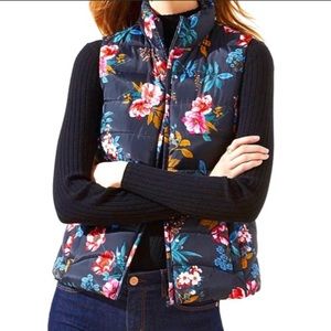 NWT Loft Floral Puffer Vest